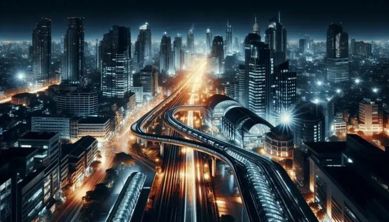 Onde fotografar passarelas urbanas iluminadas e sua arquitetura noturna