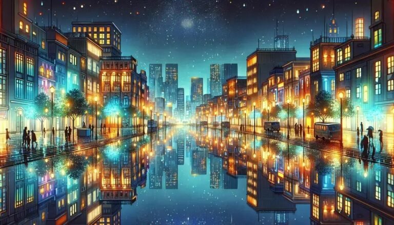 Os melhores locais para fotografar reflexos noturnos em poças d’água